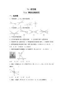 初中数学人教版（2024）七年级下册（2024）两条直线相交练习题