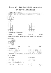 2025-2026学年黑龙江省大兴安岭地区松岭区两校联考七年级上学期1月期末数学试卷（学生版）