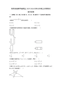 2025-2026学年陕西省榆林市榆阳区九年级上学期期末数学试卷（学生版）