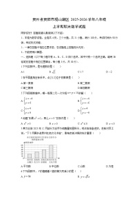 2025-2026学年贵州省贵阳市观山湖区八年级上学期期末数学试卷（学生版）