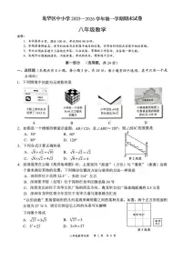 广东省深圳龙华区2025-2026学年上学期八年级期末数学试题