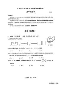 广东省深圳市南山区2025-2026学年上学期期末检测九年级数学试题