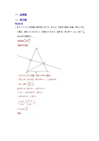 2025年各省市中考数学试卷分类汇编知识点47 分类讨论思想（两个或者三个答案的填空题）（Word版附解析）
