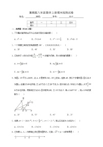 最新湘教版新教材八年级数学上册期末检测模拟试卷3（含解析）