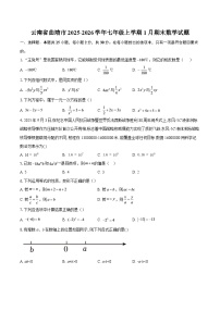云南省曲靖市2025-2026学年七年级上学期1月期末数学试题-自定义类型