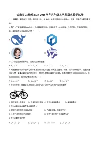 云南省大理州2025-2026学年八年级上学期期末数学试卷-自定义类型