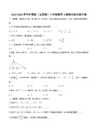 2025-2026学年沪教版（五四制）八年级数学上册期末综合提升练-自定义类型