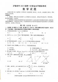 四川省泸州市泸县2026年中考一模数学_(含答案_)试题