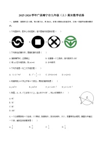 2025-2026学年广西南宁市九年级（上）期末数学试卷（含答案）