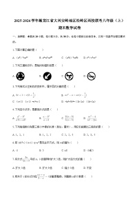 2025-2026学年黑龙江省大兴安岭地区松岭区两校联考八年级（上）期末数学试卷（含简单答案）