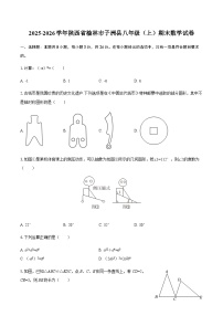 2025-2026学年陕西省榆林市子洲县八年级（上）期末数学试卷(含简略答案)