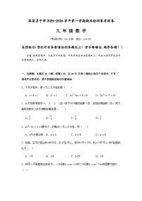 福建省漳州市漳浦县中学2025-2026学年九年级上学期期末检测参考样卷数学试卷(含答案)