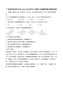 广东省深圳市坪山区2025-2026学年上学期七年级数学期末模拟试卷-自定义类型