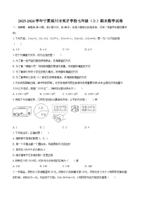 2025-2026学年宁夏银川市英才学校七年级（上）期末数学试卷-自定义类型