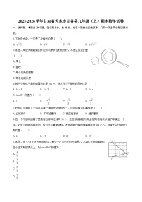 2025-2026学年甘肃省天水市甘谷县九年级（上）期末数学试卷-自定义类型