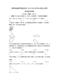 2025-2026学年陕西省榆林市城区联考九年级上学期期末数学试卷（学生版）