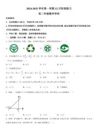 江苏省苏州市苏州工业园区金鸡湖学校2024-2025学年上学期八年级数学12月月考试卷（含答案）