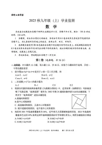 四川省绵阳市2025-2026学年九年级上学期期末数学试题（无答案）