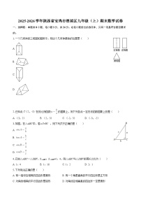 2025-2026学年陕西省宝鸡市渭滨区九年级（上）期末数学试卷-自定义类型