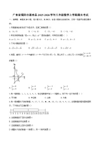 广东省揭阳市惠来县2025-2026学年八年级数学上学期期末考试-自定义类型