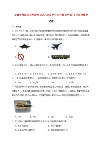 安徽省淮北市五校联考2025~2026学年九年级上册12月月考数学试题【附解析】