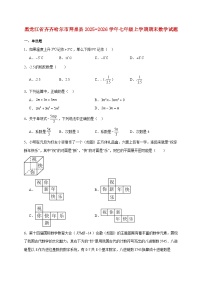黑龙江省齐齐哈尔市拜泉县2025~2026学年七年级上册期末数学试题【附解析】