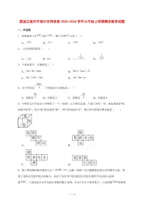 2025-2026学年黑龙江省齐齐哈尔市拜泉县七年级上学期期末数学试卷 [附答案]