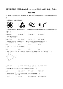 四川省绵阳市北川羌族自治县2025-2026学年八年级上学期1月期末数学试题-自定义类型