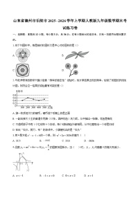 山东省德州市乐陵市2025--2026学年上学期人教版九年级数学期末考试练习卷-自定义类型