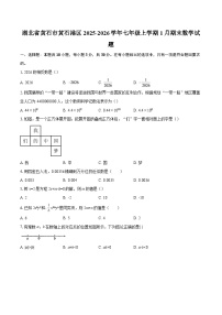 湖北省黄石市黄石港区2025-2026学年七年级上学期1月期末数学试题-自定义类型