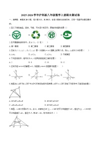 2025-2026学年沪科版八年级数学上册期末测试卷-自定义类型