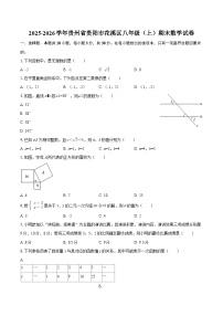 2025-2026学年贵州省贵阳市花溪区八年级（上）期末数学试卷-自定义类型