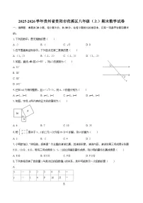 2025-2026学年贵州省贵阳市花溪区八年级（上）期末数学试卷-自定义类型