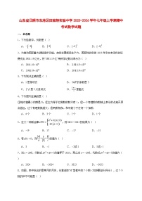2025-2026学年山东省日照市东港区田家炳实验中学七年级上册期中考试数学试卷 [附答案]