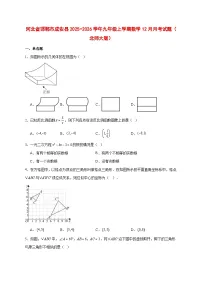 2025-2026学年河北省邯郸市成安县九年级上册数学12月月考试卷（北师大版） [附答案]