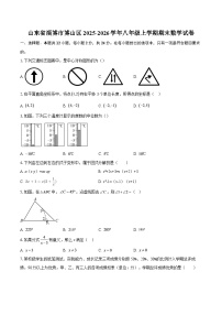 山东省淄博市博山区2025-2026学年八年级上学期期末数学试卷-自定义类型