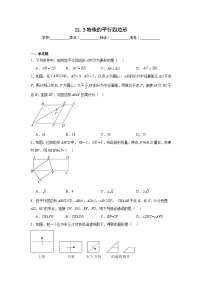 初中数学人教版（2024）八年级下册（2024）21.3 特殊的平行四边形一课一练