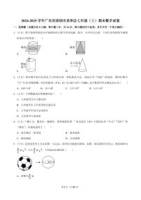 2024-2025学年深圳市龙华区七年级上册期末数学试卷及答案