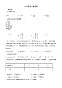 中考数学一模试卷及解析31