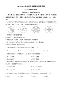 湖北省孝感市汉川市2025-2026学年九年级上学期期末数学试题（原卷版+解析版）