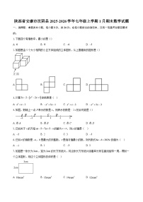 陕西省安康市汉阴县2025-2026学年七年级上学期1月期末数学试题-自定义类型