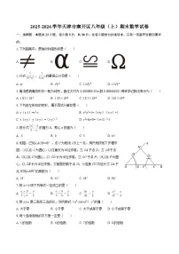 2025-2026学年天津市南开区八年级（上）期末数学试卷-自定义类型