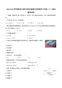 2025-2026学年黑龙江省佳木斯市富锦市多校联考七年级（上）期末数学试卷-自定义类型