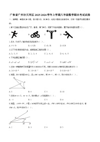 广东省广州市天河区2025-2026学年上学期八年级数学期末考试试卷-自定义类型