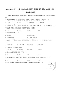 2025-2026学年广东省汕头市潮南区司马浦镇公办学校七年级（上）期末数学试卷-自定义类型