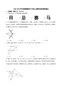 2025-2026学年浙教版数学八年级上册期末测试模拟题五
