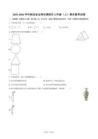 2025-2026学年陕西省宝鸡市渭滨区七年级（上）期末数学试卷