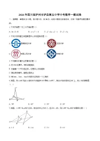 2026年四川省泸州市泸县第五中学中考数学一模试卷-自定义类型