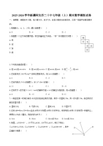 2025-2026学年新疆阿克苏二十中七年级（上）期末数学模拟试卷-自定义类型
