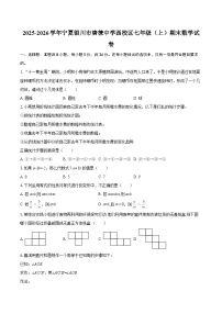 2025-2026学年宁夏银川市唐徕中学西校区七年级（上）期末数学试卷-自定义类型